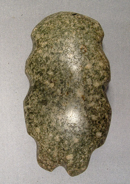 Ancient Axe Figure Mezcala, Pre Columbian (300-100 BC)