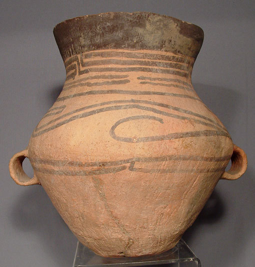 SOLD Antique Chinese Neolithic Ceramic Amphora, 3rd-2nd Millennium BC