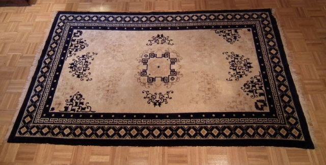 Antique Chinese Qing Dynasty Fine Ning Hsia Rug Carpet