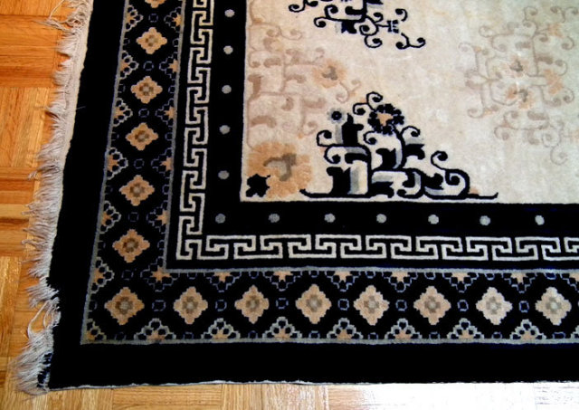 Antique Chinese Qing Dynasty Fine Ning Hsia Rug Carpet