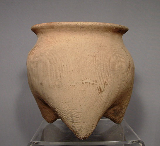 SOLD Antique Chinese Neolithic Langshan Ceramic Tripod