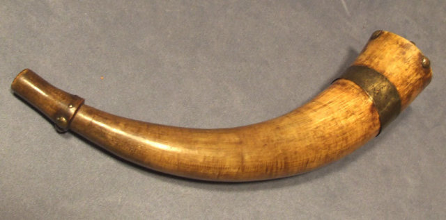 Antique 18th century American Revolutionary War powder horn