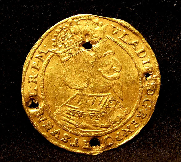 Polish Gold Ducat Coin Poland Torun, 17th century