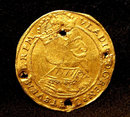 Polish Gold Ducat Coin Poland Torun, 17th century