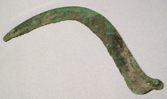Ancient Celtic Ritual Bronze Sickle