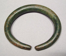 Ancient Celtic Bronze Armlet Torque, 800 to 475 BC