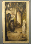 German Watercolor by Johannes Grüger Deutsche Aquarelle