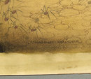German Watercolor by Johannes Grüger Deutsche Aquarelle