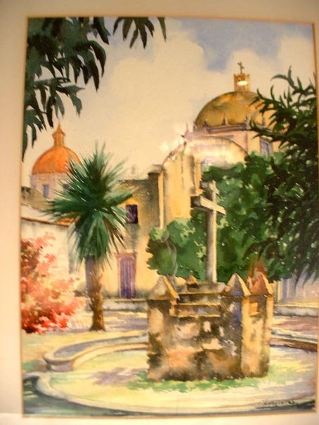 Latin American Watercolor Signed M. Figueras? (2)