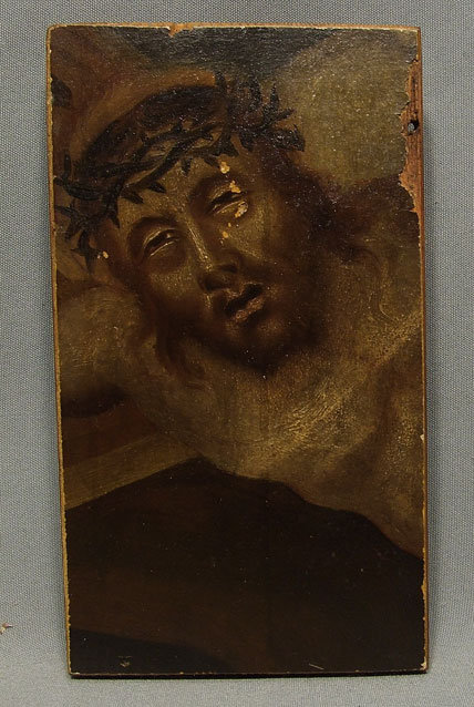 18th century Painting Thorn Crowned Head of Christ.
