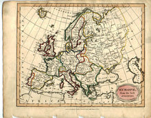 Antique Map of Europe 1815