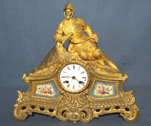 SOLD Antique 19th century Ormolu French Mantel Clock