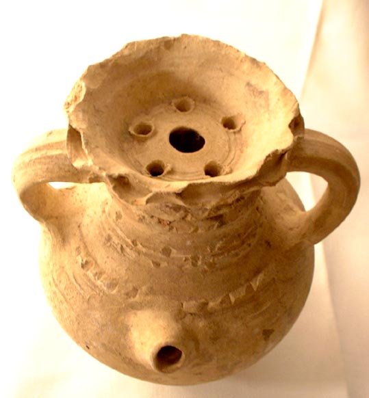 Ancient Roman Terracotta Wine Ewer