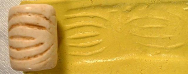 Ancient Stone Seal Sumerian Uruk Period, 3200-2900 BC