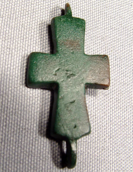 Antique Byzantine Bronze Cross, 6th-10th century AD