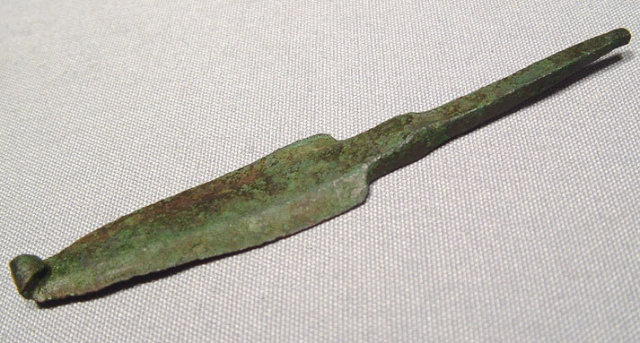 Celtic Bronze Arrow Head, circa 800 to 475BC