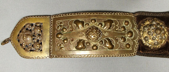 Antique Sword Belt Hungarian Polish, 17th century