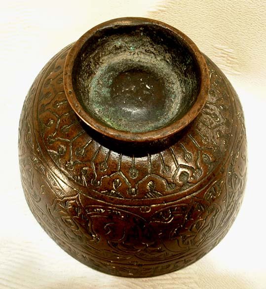 13TH CENTURY ISLAMIC BRONZE BOWL