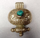 SOLD Antique Tibetan Silver Amulet, 18th -19th century
