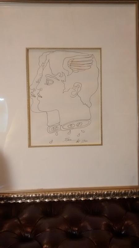 Mercury by Jean Cocteau an Original Pen & Ink