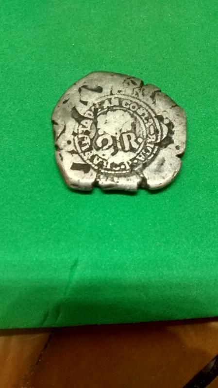 Costa Rica, 2 reales counterstamp (Type V), 1846-