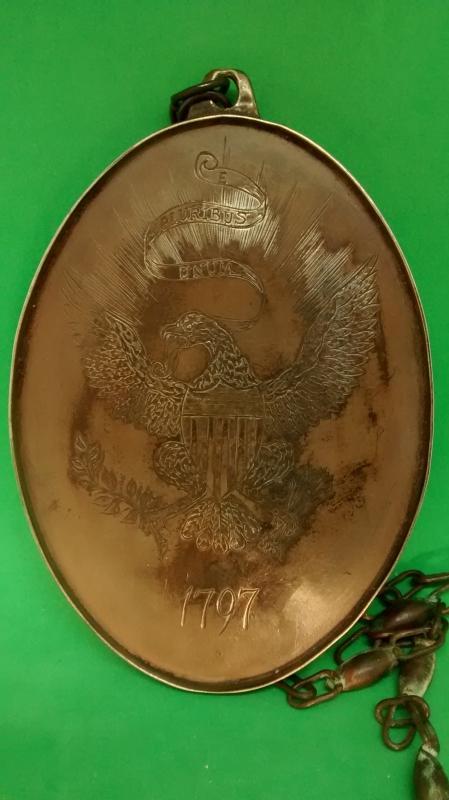 Indian Peace Medal Oval Eagle 1797