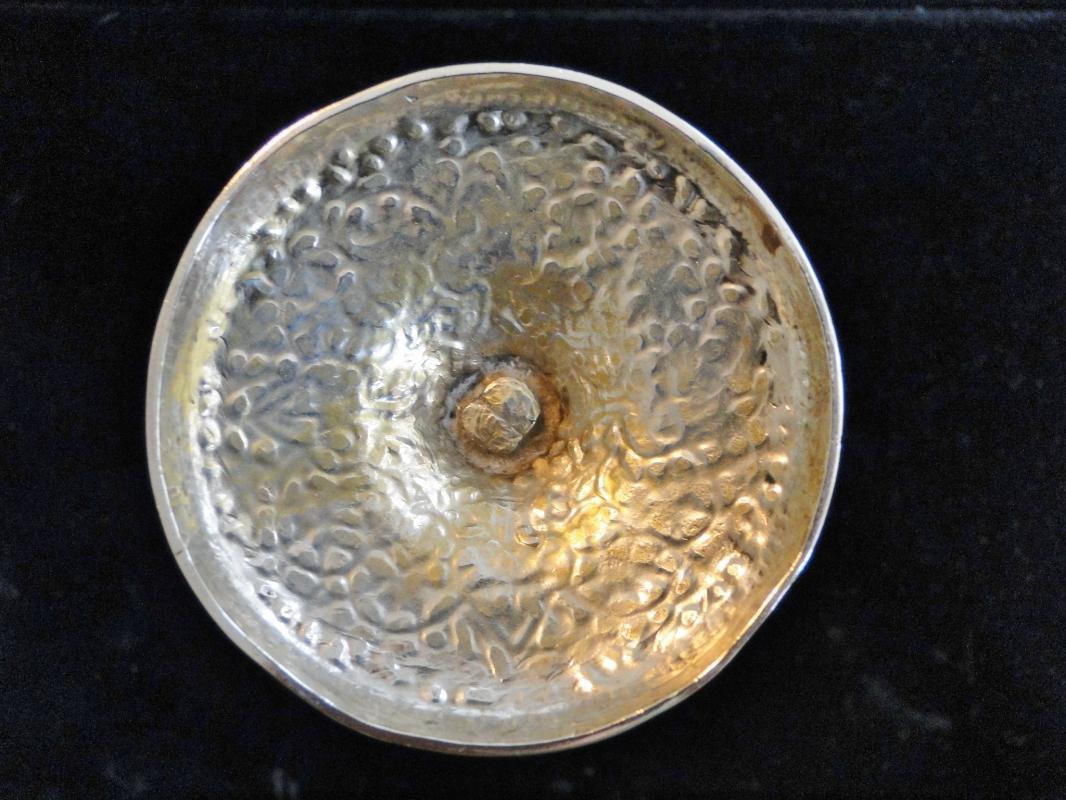 ANTIQUE FINELY DECORATED INDIAN SOLID SILVER GOBLET CUP KASHMIR FLORAL 1870 165g