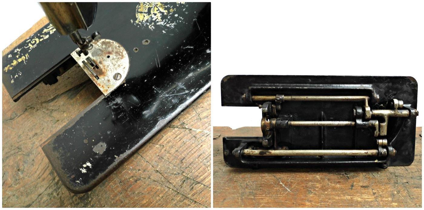 1910s Antique Singer Sewing Machine Head Unit Black Gold Vintage Treadle Hand Crank Sewing Display Case Collectible Rustic Decor Epsteam