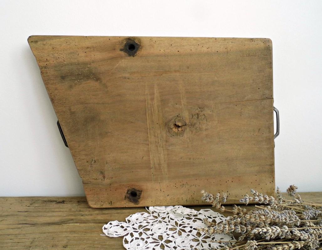Antique Butchers Block Chopping Board Cutting Board Vintage Board Handles Large Wood Rustic Bread Cheese Serving Board Primitive Farmhouse