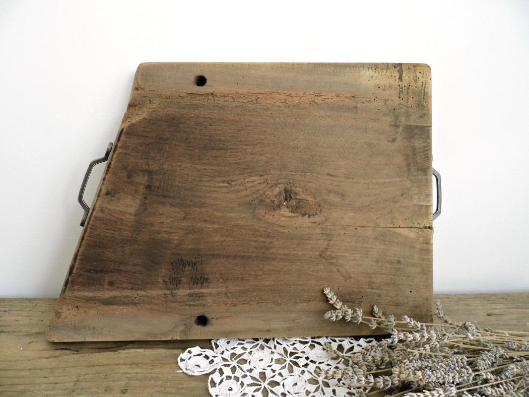 Antique Butchers Block Chopping Board Cutting Board Vintage Board Handles Large Wood Rustic Bread Cheese Serving Board Primitive Farmhouse