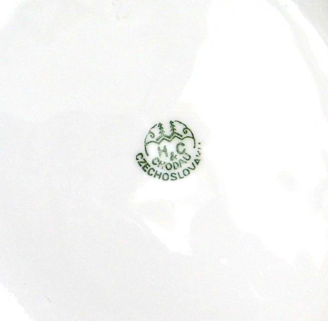 Antique Chamber Pot Porcelain Vintage H&C Bohemia Czech White Flower Pot Handle Planter French Farmhouse Shabby Cottage Decor Vase Ironstone