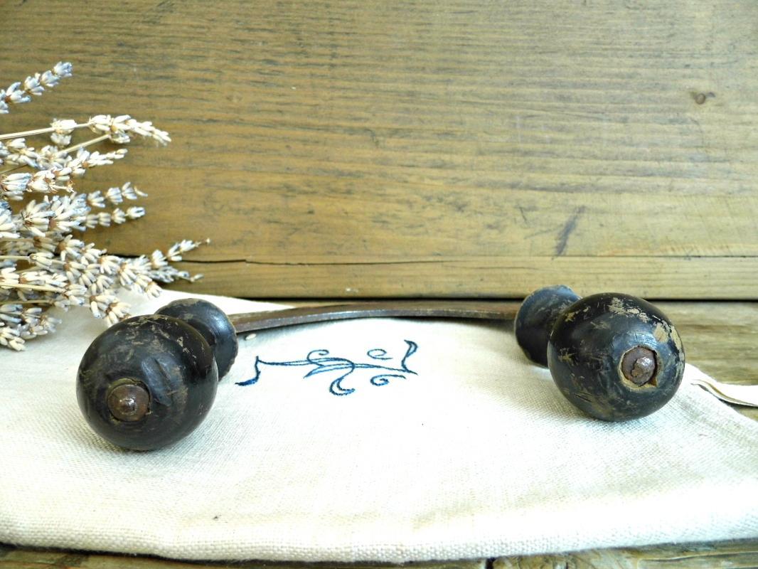 Antique Mezzaluna Rocking Slicer Vintage Herb Chopper Wood Food Mincer Double Handled Vegetable Cutter Knife Kitchen Utensil Farmhouse Decor