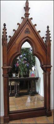 Massive Full-Length Gothic Mirror