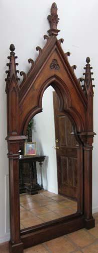 Massive Full-Length Gothic Mirror