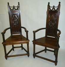 Gothic Armchairs (Caquetoires)