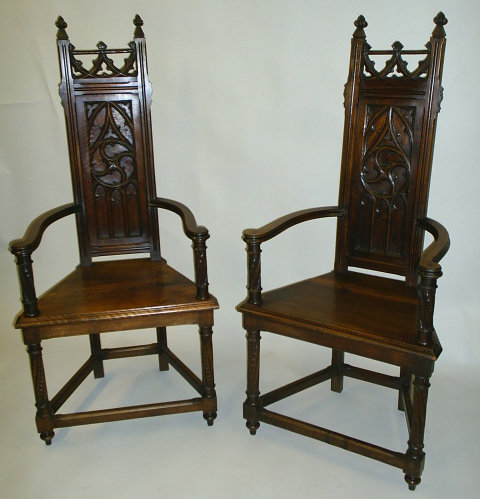 Gothic Armchairs (Caquetoires)