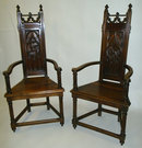 Gothic Armchairs (Caquetoires)