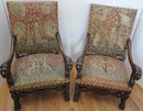 Salon Set (2 settee, 2 armchairs, 2 side chairs) based on the Lady with the Unicorn