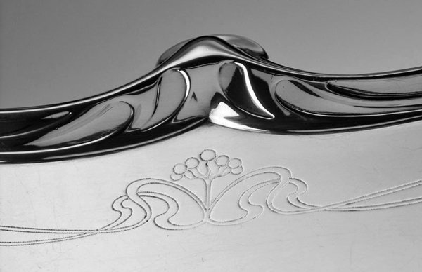 WMF Art Nouveau Jugendstil Silver plate Tray, Germany C.1900.