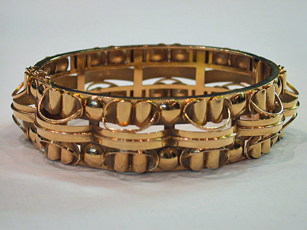 Antique French 18K Bangle, France, C.1880