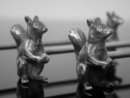 WMF Art Nouveau Squirrel Knife Rests, Germany C.1900