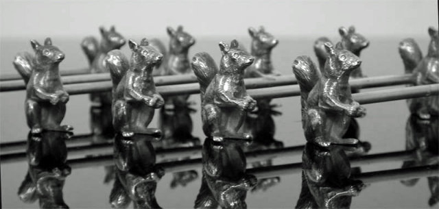 WMF Art Nouveau Squirrel Knife Rests, Germany C.1900
