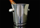 Art Deco Modernist Silver Plate hammered Wine Cooler, Germany C.1935, Quist