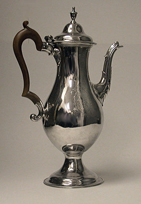 Hester Bateman Georgian Silver Coffee Pot, London 1783