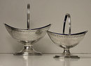 Hester Bateman pair of Georgian Silver Baskets, London 1788