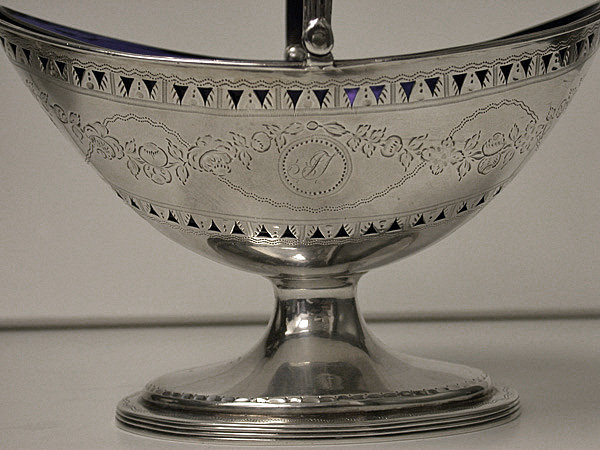 Hester Bateman pair of Georgian Silver Baskets, London 1788