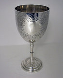 Silver Wine Goblet, London 1862, Hyam Hyams