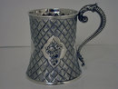 Antique Victorian Silver Mug, London 1863 by Robert Harper.