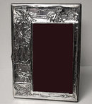 Art Nouveau English Silver Photograph Frame, Birmingham 1906, James Deakin.