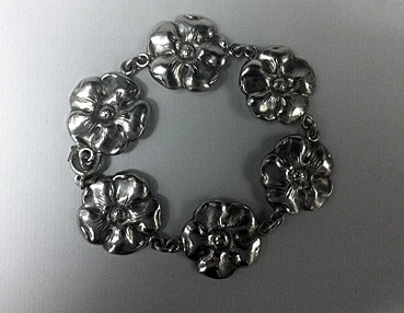Carl Poul Petersen Sterling Bracelet, Montreal C.1930.